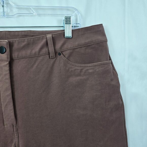 Lululemon Women's City Sleek 5 POCKET WIDE LEG Pants Wine W5ENJS Size 33 - Picture 3 of 16